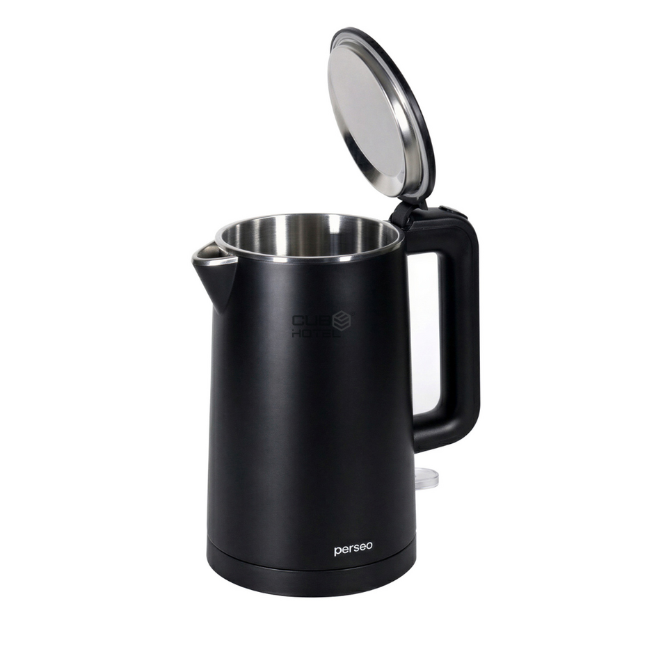 Fervedor Hotel Duplo Corpo Preto Siena 1L